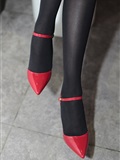 Nice Photo NO.077 Cat glaze - pure black silk red shoes(31)